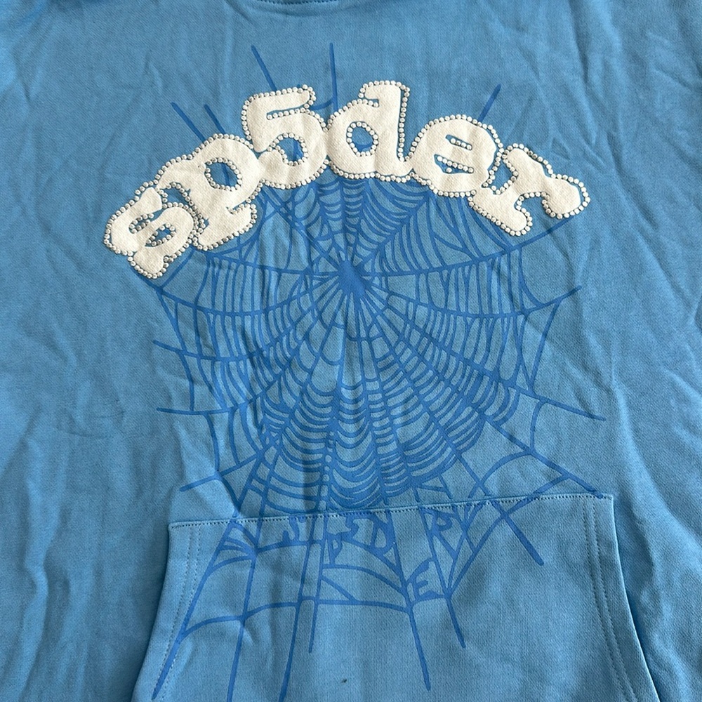 Blue Hoodie with Web Design For Women and Men